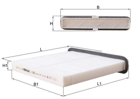 Mahle LA1361 Cabin Air Filter Mazda 3 1.5 Skyactiv P5 (BP), Mazda Cx-3 1.5 (DK) 15-