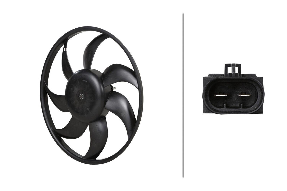 Hella 8EW366421-171 Fan Motor Opel Corsa D 1.0 1.2 1.4 06 > (388mm) 168W 12V — Motors, Pumps & Antennas