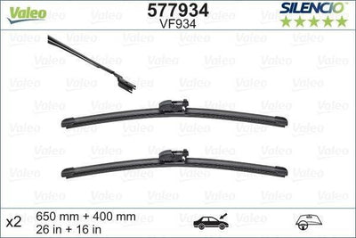 VALEO Wiper Blade Set 65 + 40 cm - Left-Hand Drive Cars — Wipers