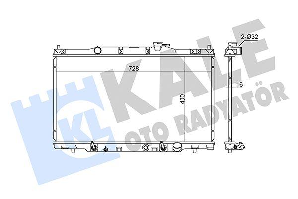 Kale 383900 Radiator 02-07 Cr-V 2.0-2.4 + Os — Radiators & Fans