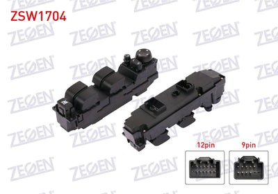 Zegen ZSW1704 Glass Release Switch Group Mirror Adjustable 25 Pin Mazda 6 2007-2013