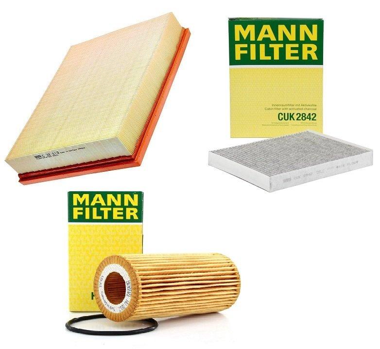 Mann Volkswagen Amarok 3.0 TDI Filter Maintenance Kit - Oil, Air, and Carbon Filters — Maintenance & Service Kits