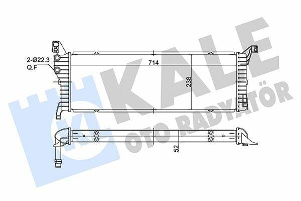 Kale Volkswagen Transporter 2.0 TDI Extra Water Radiator — Radiators & Fans