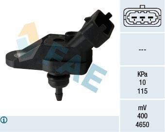 FAE Emme Manifold Pressure Sensor - Compatible with Astra.H-Corsa.D 1.6 16V *Z16let* — Vehicle Sensors & Switches
