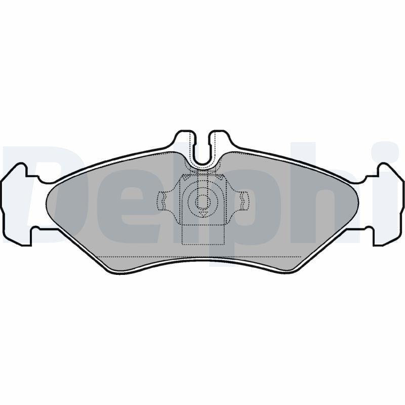 Delphi LP1595 Rear Brake Pads - Minibus & Bus (Lt 28-35 II)