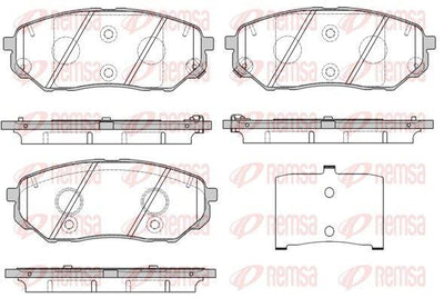 REMSA 1661.02 Brake Pad — Brake Pads