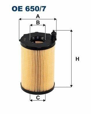 FILTRON OE650-7 Oil Filter - Compatible with Touareg, Q7 & Cayenne 3.0 TDI — Oil Filters