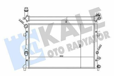 Kale Mechanical Radiator 356945 - Compatible with Golf VI, Jetta 11-18 and 2 more models — Radiators & Fans