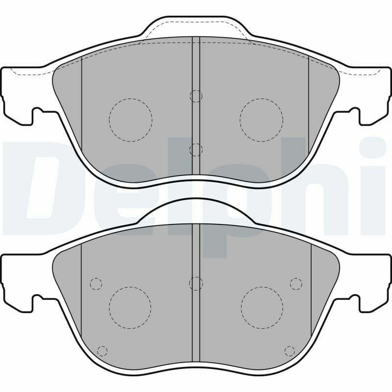 Delphi Brake Pads for Avensis 03-2.0 D4D