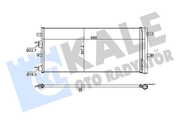 Kale 353160 Ford Mondeo 2014-2018 Models 1.5 Ecoboost A/C Condenser — Condensers & Evaporators