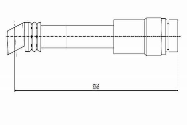 CAVO C800323A Brake Hose - 2-Pack for Opel Corsa A (1985-1993) — Brake Hydraulics
