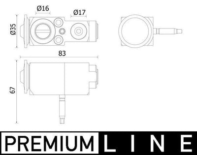 Mahle AVE140000P Expansion Valve BMW G30-G31-G32-G11-G12-G14-G15-G16-X5 G05 17-