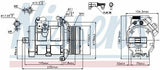 NISSENS Climate Compressor - Model E-53 M-57 — A/C Compressor