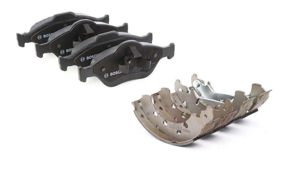 Bosch Ford Fiesta Brake Pad Set - Front and Rear Brake Pads for 2002-2007 Models