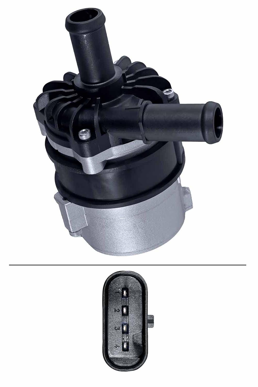 Hella 8TW358413-101 W169/W212/W639 Auxiliary Water Pump — Water Pump & Thermostat