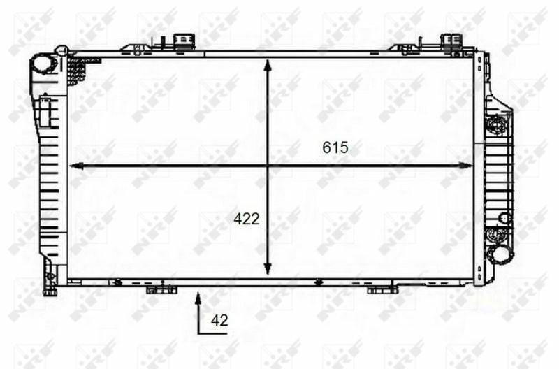 nrf-motor-water-radiator-c-class-w202, nrf-water-radiator-specifications NRF Motor Water Radiator | C-Class W202 (1997-2000) & S202 (1997-2001) NRF Motor Water Radiator for C-Class W202 & S202 car-parts, motor-water-radiator, nrf, c-class, s202, automotive-repair, mechanics, water-cooling, aluminum-radiator, ai-generated
