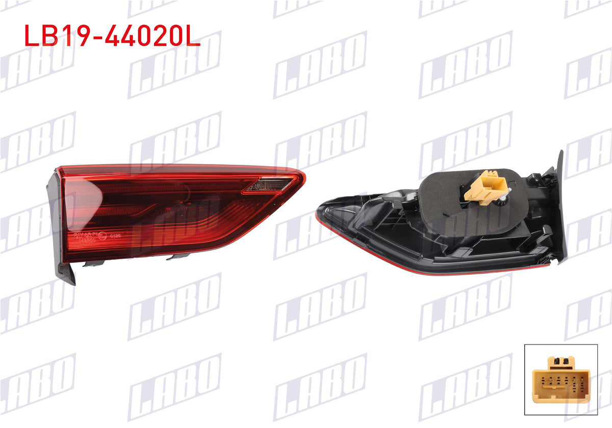 LABO LB19-44020L Tail Lamp Left Inner LED Volkswagen Golf 8 (Cd1, Da1) 2020 — Tail, Signal & Reflectors