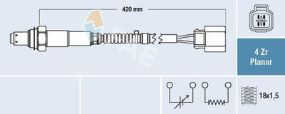 FAE 77288 Lambda Sensor Accent Era Getz 1.3-1.5-1.6 01-11