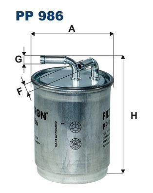 Filtron PP986 Diesel Filter Polo Fabia Cordoba Ibiza IV V 1.4-1.6 TDI — Fuel Delivery