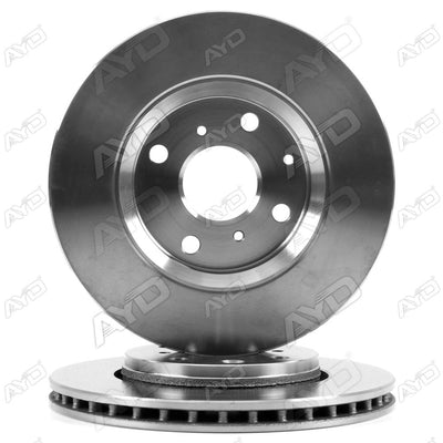 AYD 10-50164 50164 / Disc Front (Ad) 06-Pt.107-Cn.C1-Ta.Aygo 1.0i-1.4Hdi / | Set of 2