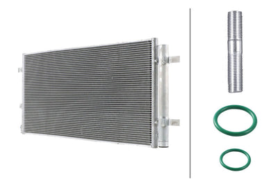Hella 8FC366221-771 A/C Condenser A6 A7 15 > 18 — Condensers & Evaporators