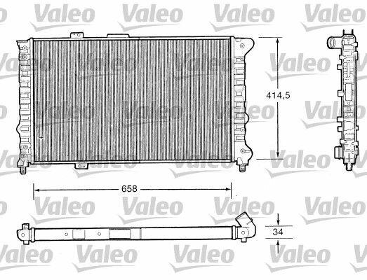 VALEO 732505 Radiator - Fits 99-00 Ao.166 2.0T — Radiators & Fans