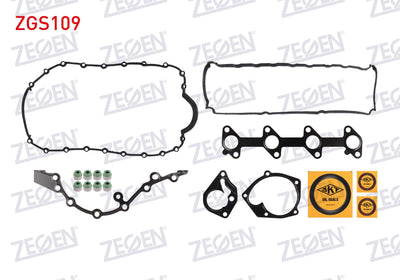 Zegen ZGS109 Motor Set Gasket (Skc None) Full Renault Clio-Kangoo-Megane 1.5 dCi — Gaskets & Seals