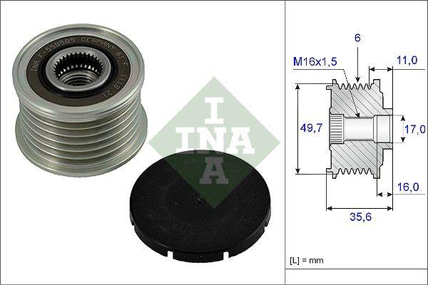 INA 535001610 Alternator Pulley 00-C-Series (W203) E-Series (W210) — Starting & Charging
