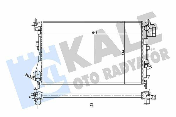 KALE Radiator 02-08 Vectra.C - Reliable Motor Cooling — Radiators & Fans
