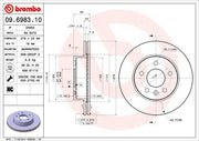 brembo brake disc 09.6983.10, brembo high performance brake disc BREMBO Brake Disc 09.6983.10 - High Performance 2pcs | 276mm Diameter BREMBO Brake Disc - 2pcs High Performance | 276mm brembo, brake-disc, high-performance, car-parts, automotive, mechanics, car-owners, braking-system, disc-brake, ai-generated