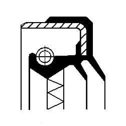 CORTECO Differential Oil Seal 49358582 - Durable ACM Material — Gaskets & Seals