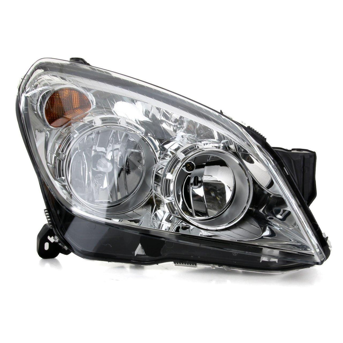 DEPO Opel Astra H Right Chrome Headlight - Compatible with 2007+ Models — Headlights