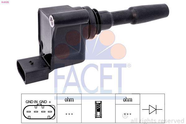 facets-ignition-coil-vw-1-5-tsi-golf, facets-ignition-coil-vw-1-5-tsi-arteon, facets-ignition-coil-vw-1-5-tsi-tiguan FACET Ignition Coil 9.6535 - Compatible with VW 1.5 TSI Models | Golf, Arteon, Tiguan FACET Ignition Coil VW 1.5 TSI - Golf, Arteon, Tiguan facets, ignition-coil, vw-1-5-tsi, golf, arteon, tiguan, car-parts, automotive, engine-replacement, ai-generated