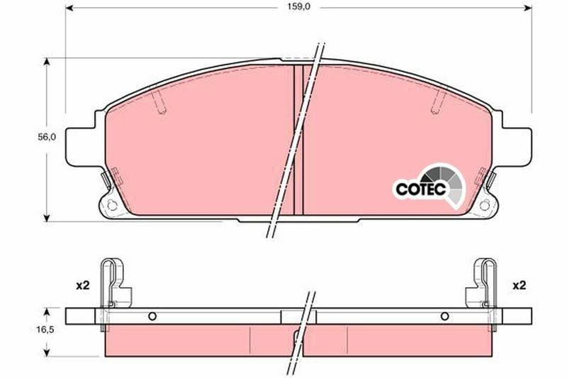 trw gdb3312 front brake pads, brake pads for nissan pathfinder and x-trail TRW GDB3312 Front Brake Pads for Nissan Pathfinder II (R50) & X-Trail (T30) | 56mm Height, 147mm Width, 16.5mm Thickness TRW GDB3312 Front Brake Pads - Pathfinder II & X-Trail trw, brake-pads, nissan-pathfinder, nissan-x-trail, automotive-parts, car-accessories, mechanic-tools, car-maintenance, ai-generated, front-brakes