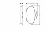 BOSCH 0986460943 Brake Pads - Compatible with Golf IV, Passat B3, Vento & More