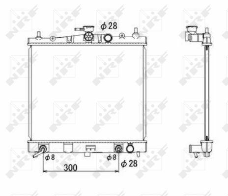 NRF Water Radiator - Compatible with Nissan Micra K12 (2003-2010) — Radiators & Fans