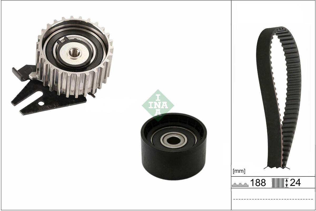 INA 530096810 Timing Belt Kit Egea Doblo IV 500X Jeep Compass Renagede 1.6 Mjet 15 — Belts