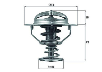 Mahle TX11482D Thermostat Nissan Navara 2006-> L200 2.5 2005-2015