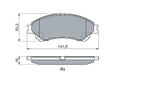 BOSCH 0986494936 Brake Pads Set - Suzuki S-Cross, Vitara