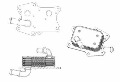 NRF Oil Cooler (M274) - Compatible with X204, W204 and 3 more models — Oil System