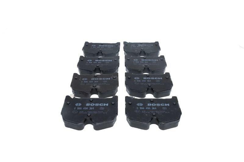 BOSCH Front Brake Pad 0986494364 - Low-Metallic, ECE-R90 Certified — Brake Pads