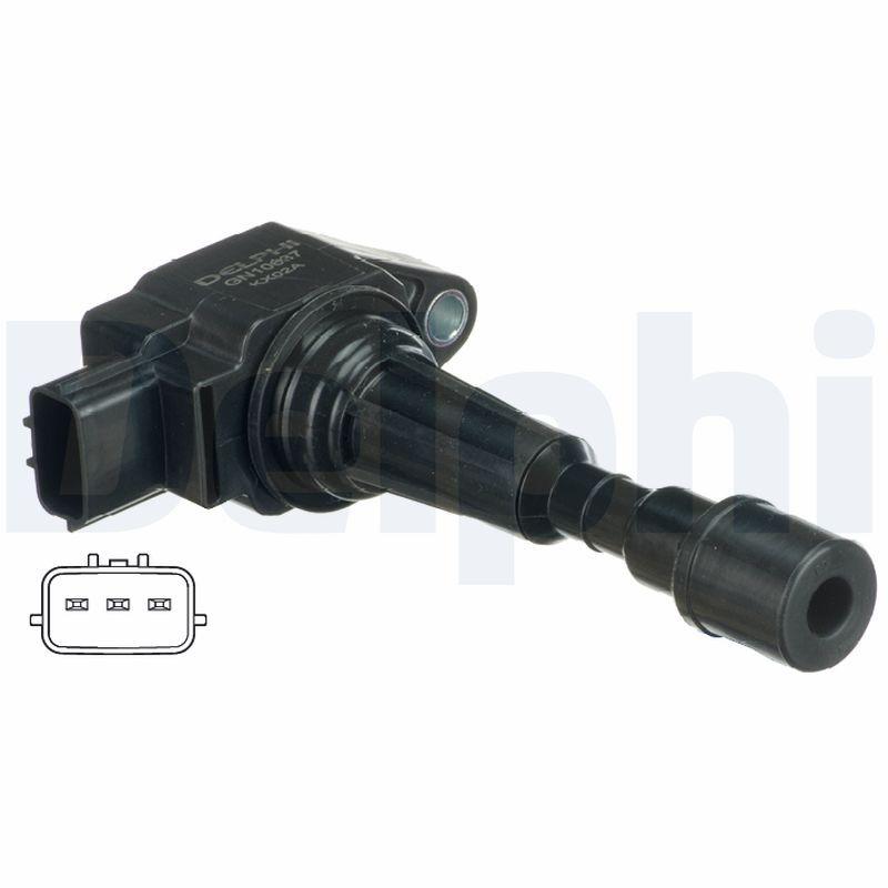 Delphi GN10637-12B1 Ignition Coil Mazda 3 03-09 1.6 / Mazda 2 06=