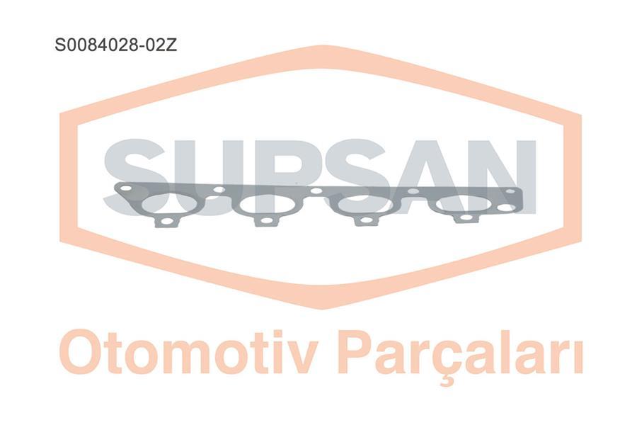 Supsan S0084028.02Z Manifold Gasket Paslanmaz Steel (Opel: Astra Corsa Vectra Zafira 1.6I 16V Eng.Y16xe Z16 — Gaskets & Seals