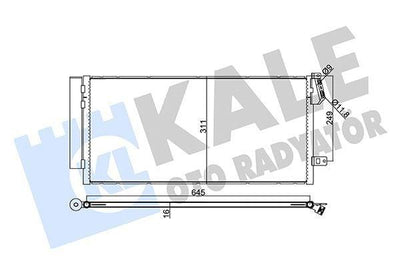 Kale Radiator 378300 - Climate System for Fiat Doblo 1.3 JTD-2.0 JTD — Radiators & Fans