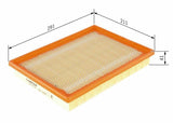 BOSCH Air Filter - Compatible with 04 Cherokee Commander — Air & Cabin Filters