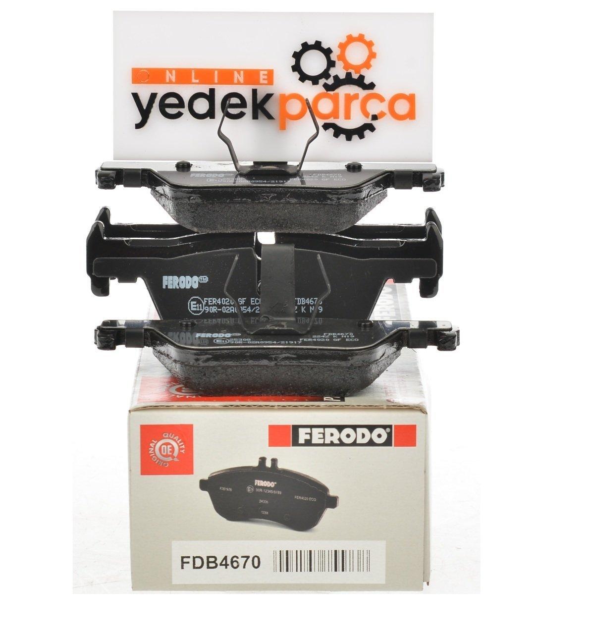 Ferodo FDB4670 - BMW F30 Rear Brake Pad Set — Brake Pads