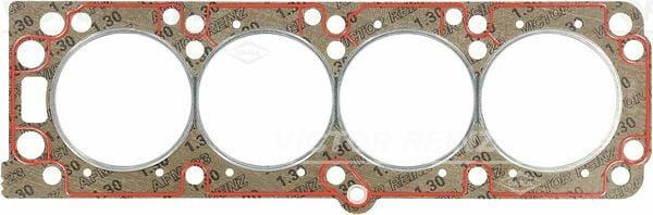 victor reinz cylinder head gasket for vectra b, close-up of victor reinz gasket specifications Victor Reinz Cylinder Head Gasket - Vectra B 2.0 16V | 1.3 mm Thickness Victor Reinz Cylinder Head Gasket for Vectra B 2.0 16V victor-reinz, cylinder-head-gasket, vectra-b-2-0-16v, car-parts, engine-gaskets, automotive-repair, mechanics, car-owners, replacement-parts, ai-generated