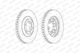 FERODO Front Brake Disc DDF2373C - Chrome Stainless Steel for Isuzu Dmax (2002-2012) — Brake Rotors & Drums