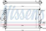 Nissens Radiator for Opel Insignia A B16DTH-B20DTH - Built-in Oil Cooler — Oil System