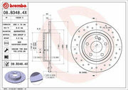 brembo rear brake disc for mercedes, grooved mercedes brake discs BREMBO Rear Brake Disc - Grooved for Mercedes W117, W156, W176, W246 | 2 Pieces BREMBO Rear Brake Disc - Grooved | 2 Pieces for Mercedes brembo, rear-brake-disc, mercedes, car-parts, brake-system, automotive, vehicle-upgrade, performance-parts, ai-generated, grooved-brake-disc